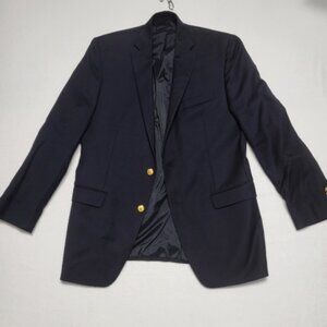Chaps Ralph Lauren Men’s Navy Blazer Suit Jacket Size 40L Wool